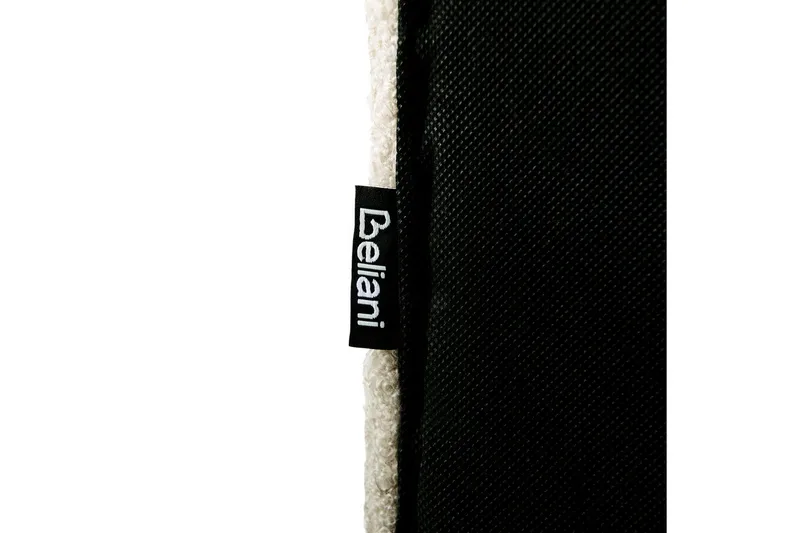 Sänky sälepohjalla Lunan - Beige, musta/Bouclé, 140x200 cm - Huonekalut - Sänky - Sänkykehikot & sängynrungot