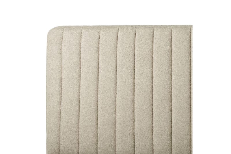 Sänky sälepohjalla Lunan - Beige, musta/Bouclé, 160x200 cm - Huonekalut - Sänky - Sänkykehikot & sängynrungot