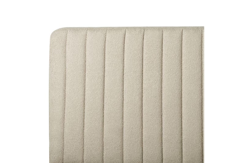 Sänky sälepohjalla Lunan - Beige, musta/Bouclé, 160x200 cm - Huonekalut - Sänky - Sänkykehikot & sängynrungot