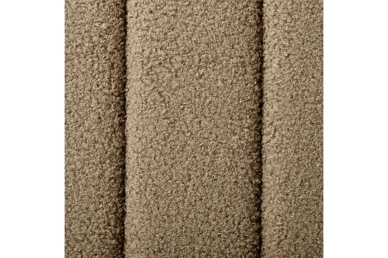 Sänky sälepohjalla Lunan - Taupe, musta/Bouclé, 160x200 cm - Huonekalut - Sänky - Sänkykehikot & sängynrungot