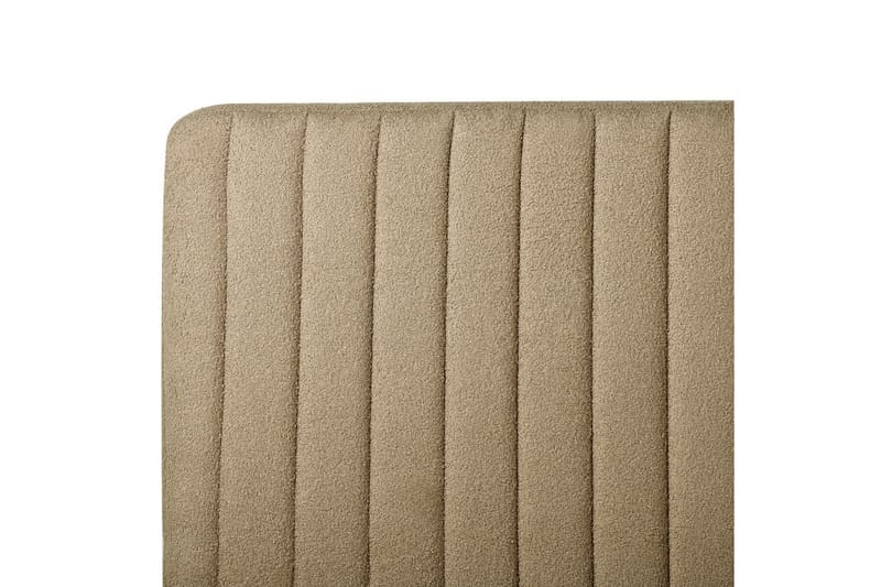Sänky sälepohjalla Lunan - Taupe, musta/Bouclé, 180x200 cm - Huonekalut - Sänky - Sänkykehikot & sängynrungot