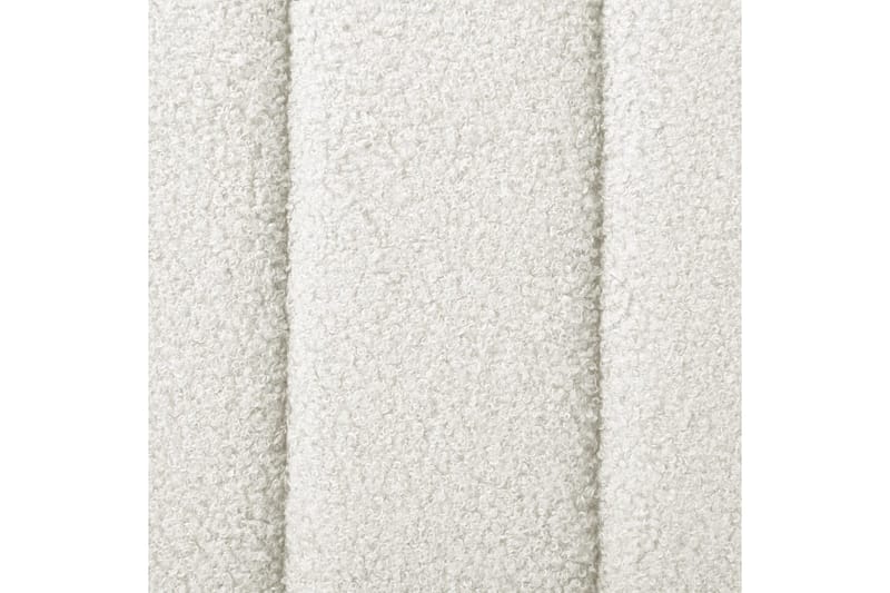 Sänky sälepohjalla Lunan - Valkoinen, musta/Bouclé-kangas, Valkoinen, Musta/Bouclé, 140x200 cm - Huonekalut - Sänky - Sänkykehikot & sängynrungot