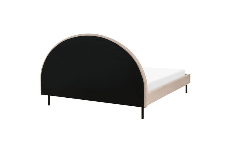 Sänky sälepohjalla Margut - Beige/bouclé, Beige/Bouclé, 160x200 cm - Huonekalut - Sänky - Sänkykehikot & sängynrungot