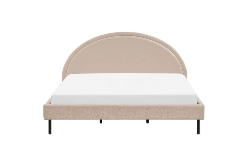 Sänky sälepohjalla Margut - Beige/bouclé, Beige/Bouclé, 180x200 cm - Huonekalut - Sänky - Sänkykehikot & sängynrungot