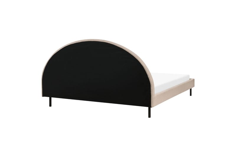 Sänky sälepohjalla Margut - Beige/bouclé, Beige/Bouclé, 180x200 cm - Huonekalut - Sänky - Sänkykehikot & sängynrungot