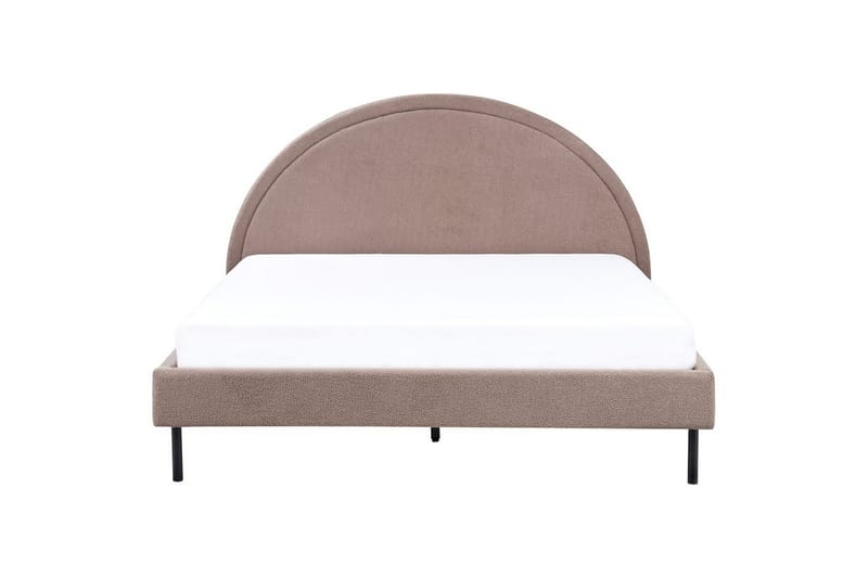 Sänky sälepohjalla Margut - Taupe/Bouclé, Taupe/bouclé, 160x200 cm - Huonekalut - Sänky - Sänkykehikot & sängynrungot