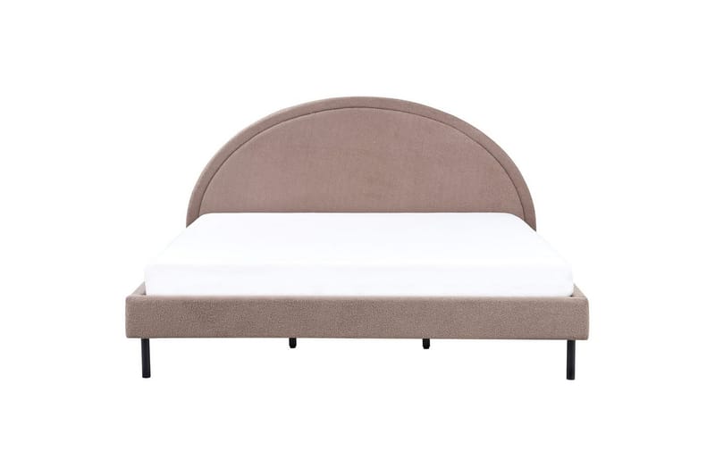 Sänky sälepohjalla Margut - Taupe/Bouclé, Taupe/bouclé, 180x200 cm - Huonekalut - Sänky - Sänkykehikot & sängynrungot