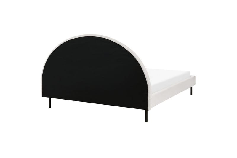 Sänky sälepohjalla Margut - Valkoinen/Bouclé, 160x200 cm - Huonekalut - Sänky - Sänkykehikot & sängynrungot