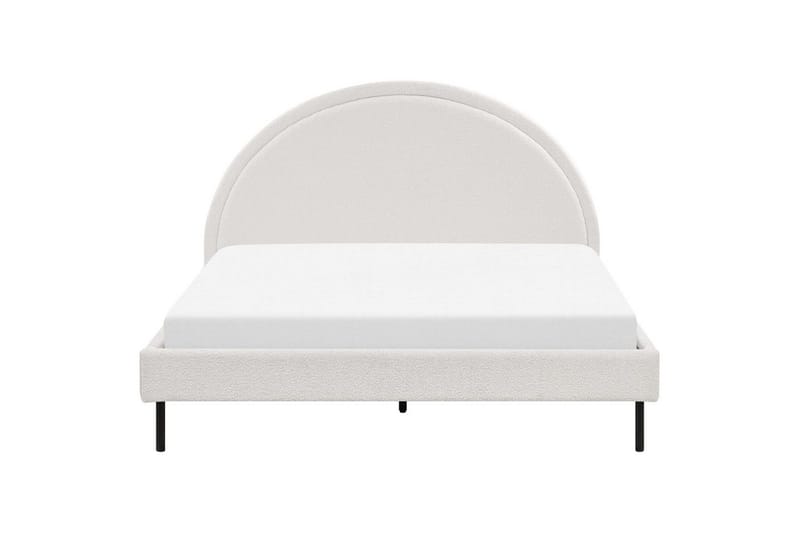Sänky sälepohjalla Margut - Valkoinen/Bouclé, 160x200 cm - Huonekalut - Sänky - Sänkykehikot & sängynrungot