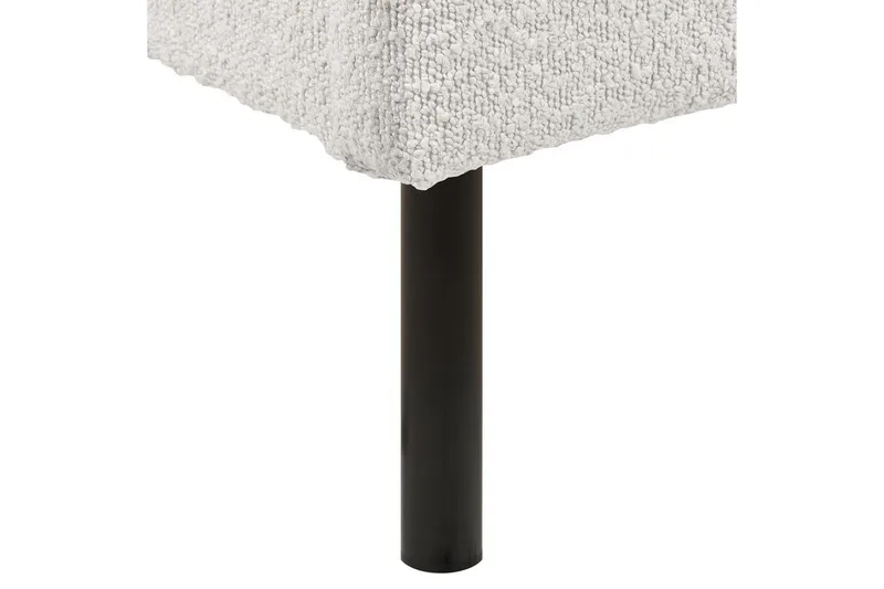 Sänky sälepohjalla Margut - Valkoinen/Bouclé, 180x200 cm - Huonekalut - Sänky - Sänkykehikot & sängynrungot