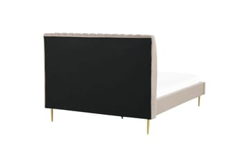 Sänky sälepohjalla Marville - Beige, kulta, 160x200 cm - Huonekalut - Sänky - Sänkykehikot & sängynrungot