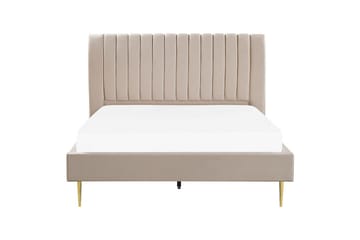Sänky sälepohjalla Marville - Beige, kulta, 180x200 cm - Huonekalut - Sänky - Sänkykehikot & sängynrungot