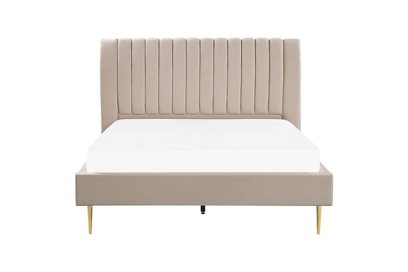 Sänky sälepohjalla Marville - Beige, kulta, 180x200 cm - Huonekalut - Sänky - Sänkykehikot & sängynrungot