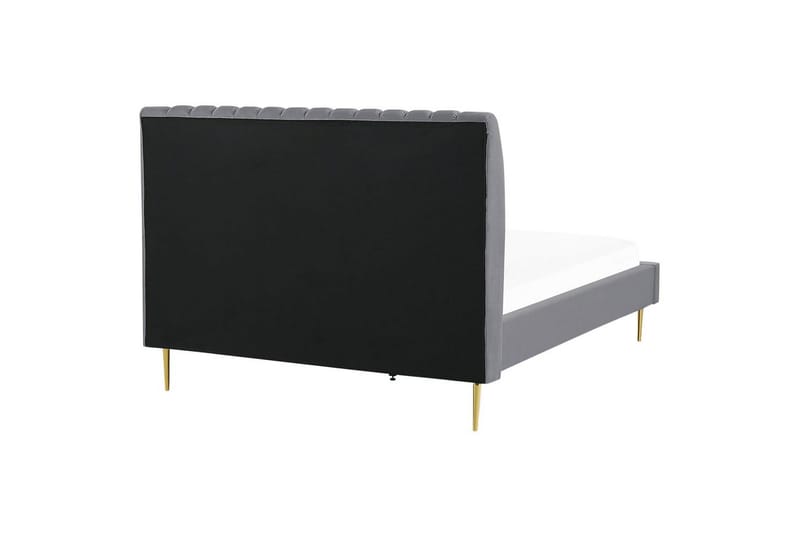 Sänky sälepohjalla Marville - Harmaa, Kulta, Harmaa, kulta, 140x200 cm - Huonekalut - Sänky - Sänkykehikot & sängynrungot