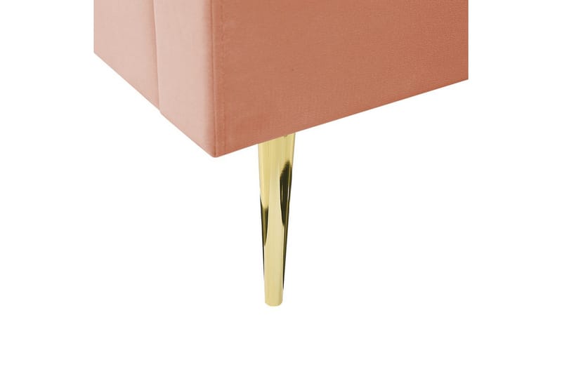 Sänky sälepohjalla Marville - Rosa, Kulta, 140x200 cm - Huonekalut - Sänky - Sänkykehikot & sängynrungot