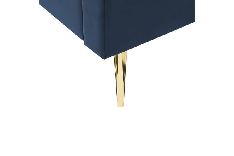 Sänky sälepohjalla Marville - Sininen, Kulta, Sininen, kulta, 140x200 cm - Huonekalut - Sänky - Sänkykehikot & sängynrungot