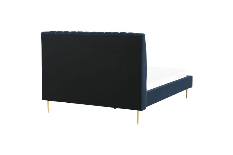 Sänky sälepohjalla Marville - Sininen, Kulta, Sininen, kulta, 140x200 cm - Huonekalut - Sänky - Sänkykehikot & sängynrungot