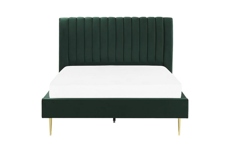 Sänky sälepohjalla Marville - Vihreä, kulta, 140x200 cm - Huonekalut - Sänky - Sänkykehikot & sängynrungot