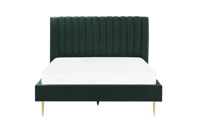 Sänky sälepohjalla Marville - Vihreä, kulta, 160x200 cm - Huonekalut - Sänky - Sänkykehikot & sängynrungot