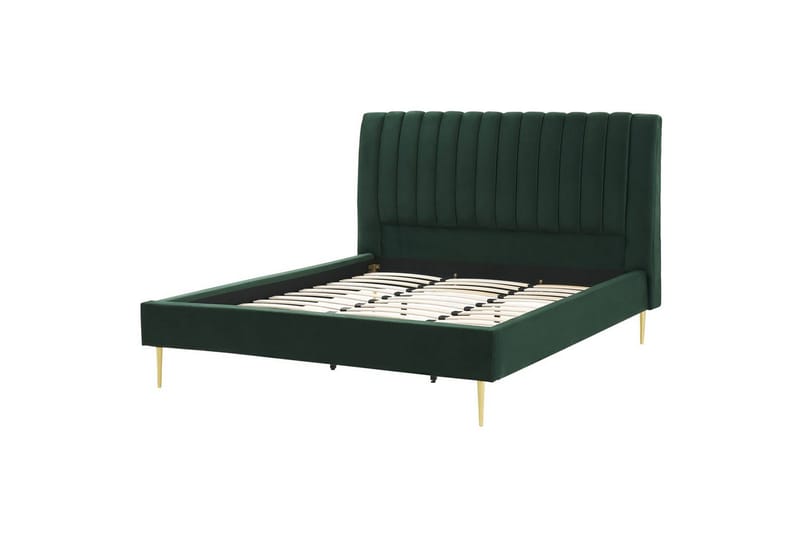 Sänky sälepohjalla Marville, Vihreä, kulta, 180x200 cm