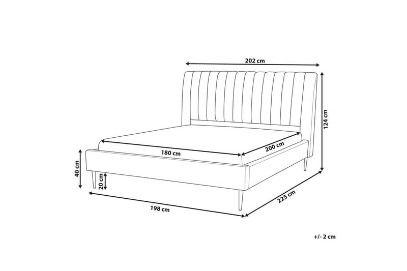Sänky sälepohjalla Marville - Vihreä, kulta, 180x200 cm - Huonekalut - Sänky - Sänkykehikot & sängynrungot
