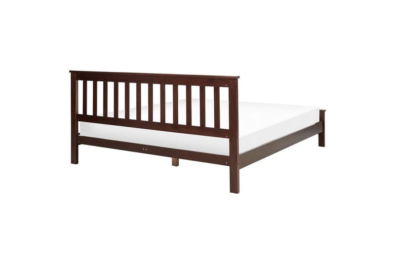 Sänky sälepohjalla Mayenne - Tumma puu, 160x200 cm - Huonekalut - Sänky - Sänkykehikot & sängynrungot