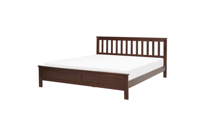 Sänky sälepohjalla Mayenne, Tumma puu, 160x200 cm