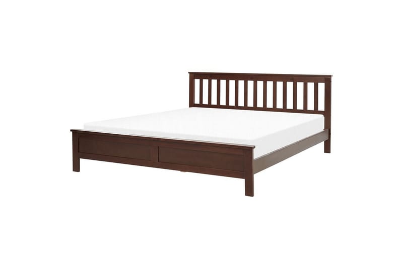 Sänky sälepohjalla Mayenne, Tumma puu, 180x200 cm