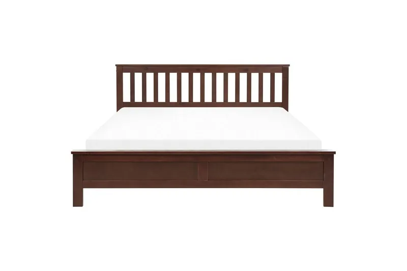 Sänky sälepohjalla Mayenne - Tumma puu, 180x200 cm - Huonekalut - Sänky - Sänkykehikot & sängynrungot