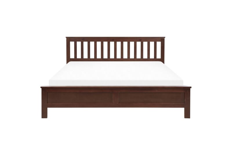 Sänky sälepohjalla Mayenne - Tumma puu, 180x200 cm - Huonekalut - Sänky - Sänkykehikot & sängynrungot