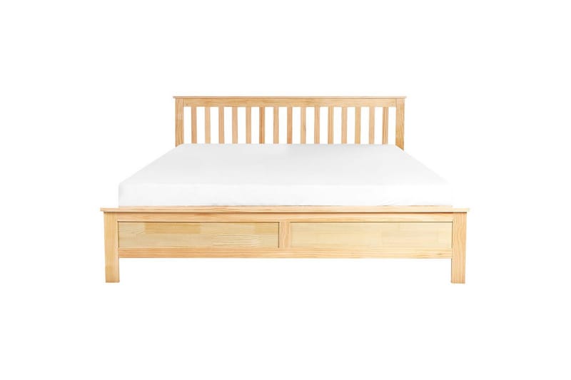 Sänky sälepohjalla Mayenne - Vaalea puu, 180x200 cm - Huonekalut - Sänky - Sänkykehikot & sängynrungot