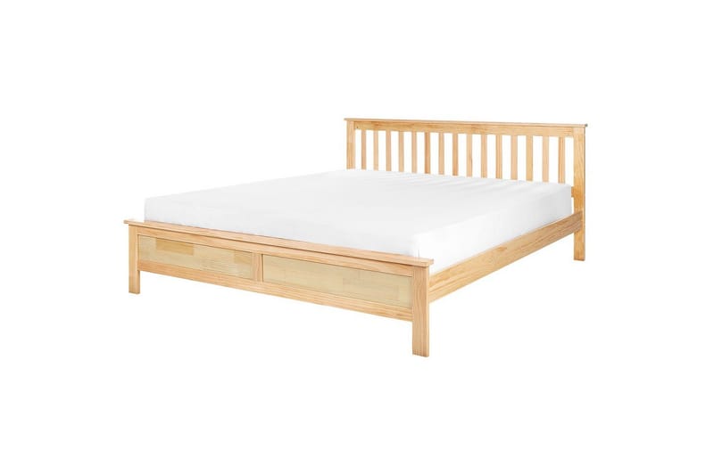 Sänky sälepohjalla Mayenne, Vaalea puu, 180x200 cm