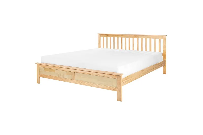 Sänky sälepohjalla Mayenne, Vaalea puu, 180x200 cm