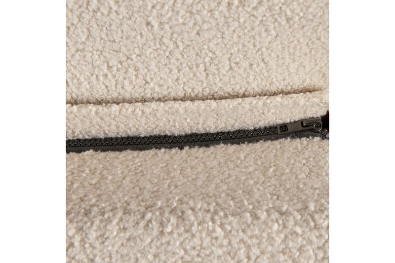 Sänky sälepohjalla Melle - Beige/bouclé, Beige/Bouclé, 140x200 cm - Huonekalut - Sänky - Sänkykehikot & sängynrungot