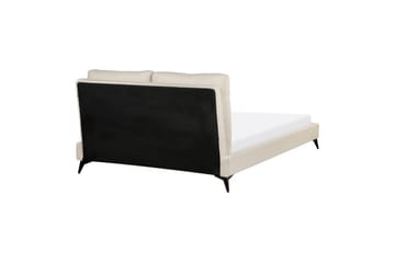 Sänky sälepohjalla Melle - Beige/bouclé, Beige/Bouclé, 140x200 cm - Huonekalut - Sänky - Sänkykehikot & sängynrungot