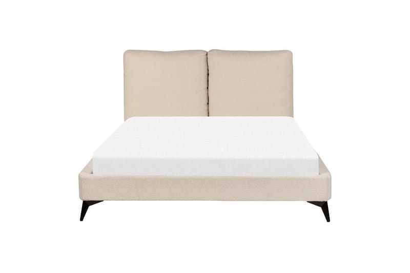 Sänky sälepohjalla Melle - Beige/bouclé, Beige/Bouclé, 140x200 cm - Huonekalut - Sänky - Sänkykehikot & sängynrungot