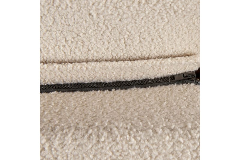 Sänky sälepohjalla Melle - Beige/bouclé, Beige/Bouclé, 140x200 cm - Huonekalut - Sänky - Sänkykehikot & sängynrungot