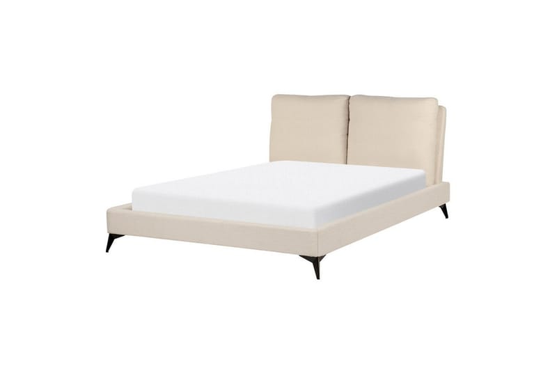 Sänky sälepohjalla Melle - Beige/bouclé, Beige/Bouclé, 140x200 cm - Huonekalut - Sänky - Sänkykehikot & sängynrungot