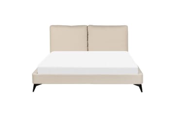 Sänky sälepohjalla Melle - Beige/bouclé, Beige/Bouclé, 160x200 cm - Huonekalut - Sänky - Sänkykehikot & sängynrungot