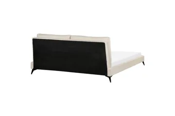 Sänky sälepohjalla Melle - Beige/bouclé, Beige/Bouclé, 180x200 cm - Huonekalut - Sänky - Sänkykehikot & sängynrungot