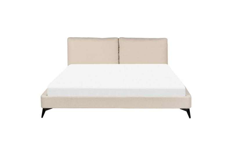 Sänky sälepohjalla Melle - Beige/bouclé, Beige/Bouclé, 180x200 cm - Huonekalut - Sänky - Sänkykehikot & sängynrungot