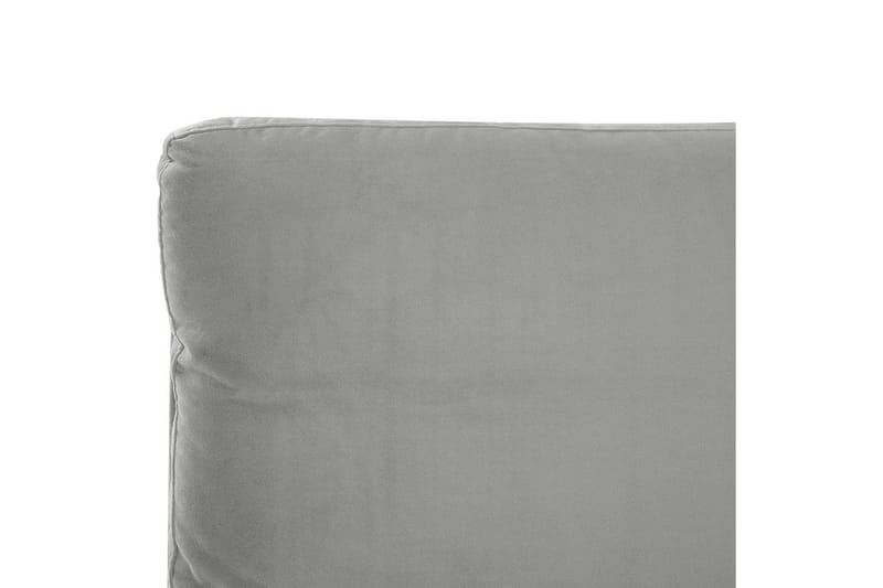 Sänky sälepohjalla Melle - Harmaa, Musta/Sametti, Harmaa, musta/sametti, Harmaa, musta/Sametti, 140x200 cm - Huonekalut - Sänky - Sänkykehikot & sängynrungot