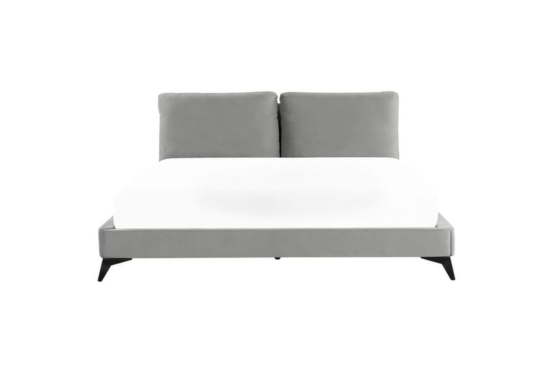 Sänky sälepohjalla Melle - Harmaa, Musta/Sametti, Harmaa, musta/sametti, Harmaa, musta/Sametti, 180x200 cm - Huonekalut - Sänky - Sänkykehikot & sängynrungot