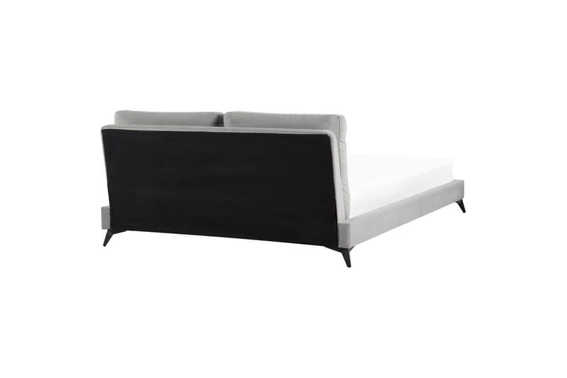 Sänky sälepohjalla Melle - Harmaa, Musta/Sametti, Harmaa, musta/sametti, Harmaa, musta/Sametti, 180x200 cm - Huonekalut - Sänky - Sänkykehikot & sängynrungot