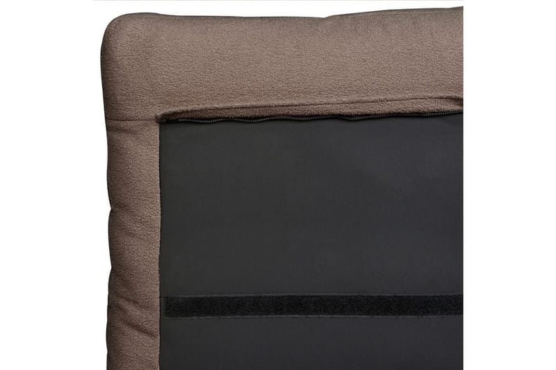 Sänky sälepohjalla Melle - Ruskea, Musta/Bouclé, 140x200 cm - Huonekalut - Sänky - Sänkykehikot & sängynrungot