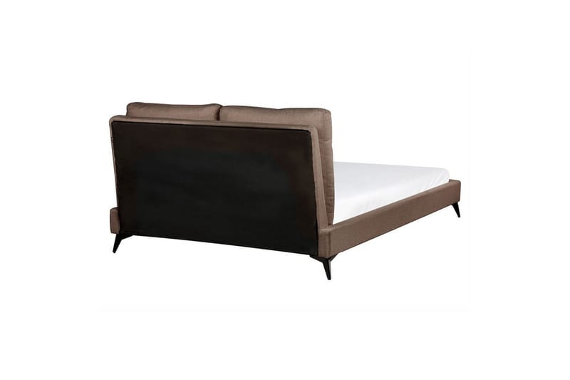 Sänky sälepohjalla Melle - Ruskea, Musta/Bouclé, 140x200 cm - Huonekalut - Sänky - Sänkykehikot & sängynrungot