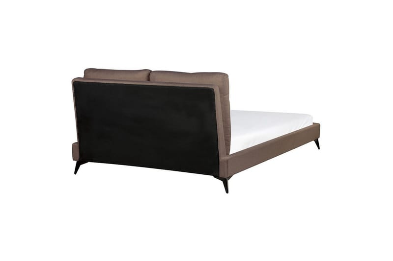 Sänky sälepohjalla Melle - Ruskea, Musta/Bouclé, 160x200 cm - Huonekalut - Sänky - Sänkykehikot & sängynrungot
