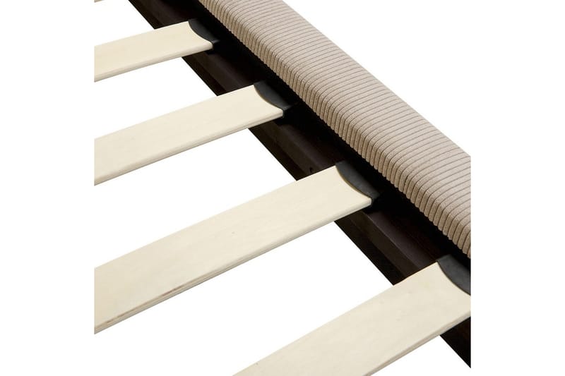 Sänky sälepohjalla Melle - Taupe/Manteresteri, Taupe/Manchesterkangas, Taupe/Manchester-kangas, Taupe/manchesterkangas, 140x200 cm - Huonekalut - Sänky - Sänkykehikot & sängynrungot