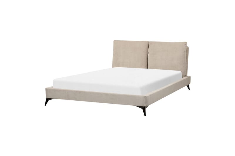 Sänky sälepohjalla Melle - Taupe/Manteresteri, Taupe/Manchesterkangas, Taupe/Manchester-kangas, Taupe/manchesterkangas, 160x200 cm - Huonekalut - Sänky - Sänkykehikot & sängynrungot