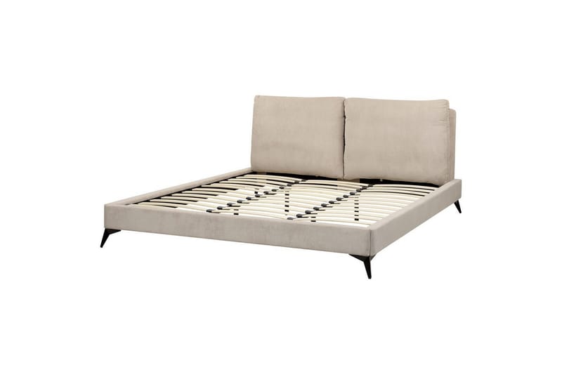 Sänky sälepohjalla Melle - Taupe/Manteresteri, Taupe/Manchesterkangas, Taupe/Manchester-kangas, Taupe/manchesterkangas, 180x200 cm - Huonekalut - Sänky - Sänkykehikot & sängynrungot